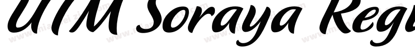 UTM Soraya Regular字体转换